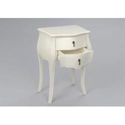 Mesita 2 cajones Murano Blanco 50 x 35 x 75 - Imagen 2