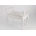 Banqueta Murano Blanco / tapizado capitone crudo  67 x 49 x 67 - Imagen 1