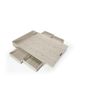 Canapé con cajones SECRET BOX 150 x 190 / Tapa deslizantes / 4 cajones con arcón en el cabecero. - Imagen 2