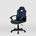 Silla gaming Zoe pata estrella 5 ruedas azul/negro - Imagen 2