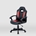 Silla gaming Zoe pata estrella 5 ruedas rojo/negro - Imagen 2